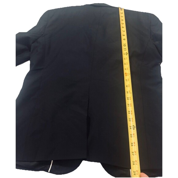 Express Tuxedo Suit Jacket 40 R Blazer Black Satin Accents Conscious Edit - Picture 6 of 6